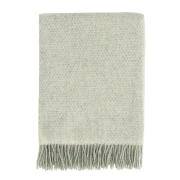 Sandstone wool throw 130x180 cm - Sage Melange - Scandi Living